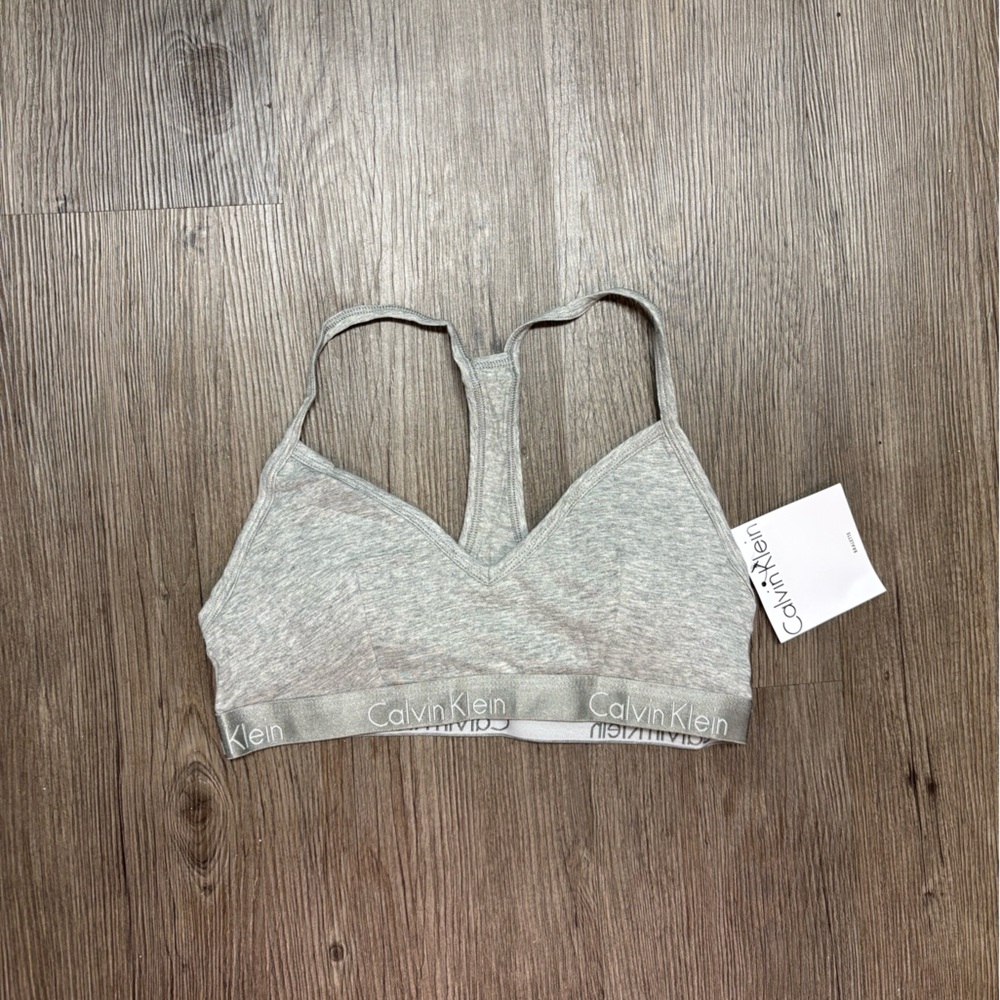 Calvin Klein Gray Racerback Bralette - Picture 5 of 10